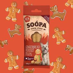 Soopa Vegan Dental Sticks Pepparkakor 4 st